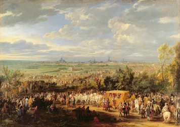 Der Einzug Ludwigs XIV. (1638-1715) und Maria Theresias von Österreich (1638-83) in Arras, 30. Juli 1667, ca. 1685